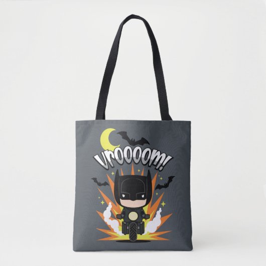 Tote Bag Batcycle Chibi Batman (Devant)