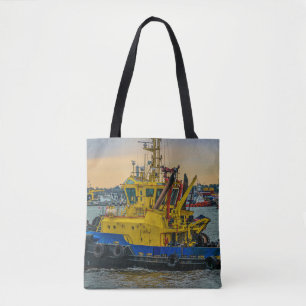 Tote Bag Bateau à moteur à la rivière, montevideo, uruguay