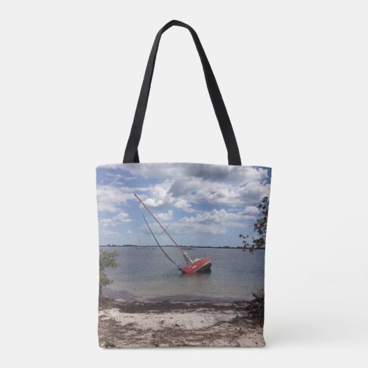 Tote Bag Bateau à voile (Dos)
