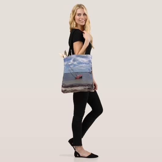 Tote Bag Bateau à voile (Sur le modèle)