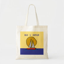 Bateau à voile au soleil