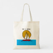 Tote Bag Bateau à voile au soleil - Relax & Revitalize (Dos)