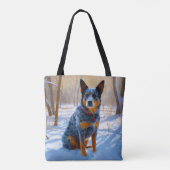 Tote Bag Bateau Australien Laisser neiger Noël (Dos)
