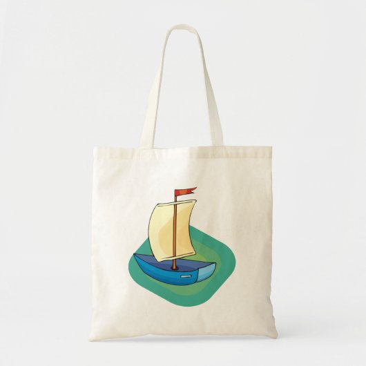 Tote Bag Bateau bleu (Devant)