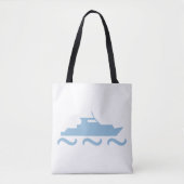 Tote Bag Bateau bleu bébé (Devant)