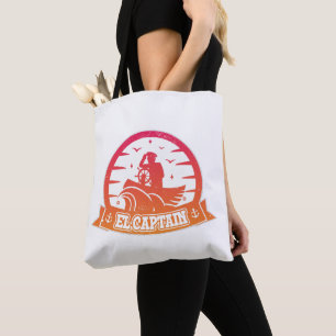 Tote Bag Bateau d'ancre de capitaine cool et voile Rétro