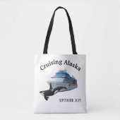 Tote Bag Bateau de croisière Alaska Orca Killer Whale (Devant)