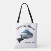 Tote Bag Bateau de croisière Alaska Orca Killer Whale (Dos)