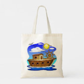 Tote Bag Bateau de pêche dessin animé (Dos)