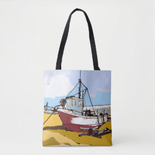 Tote Bag Bateau de pêche pittoresque