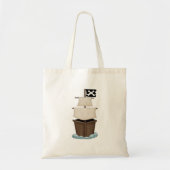 Tote Bag Bateau de pirate (Devant)