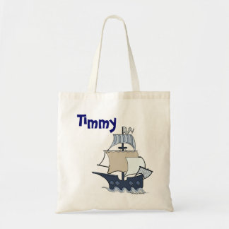 Tote Bag Bateau de pirate de bande dessinée