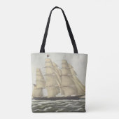Tote Bag Bateau de tondeuse, nuage volant (Dos)