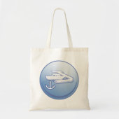 Tote Bag Bateau et Ancre Marine nautique (Devant)