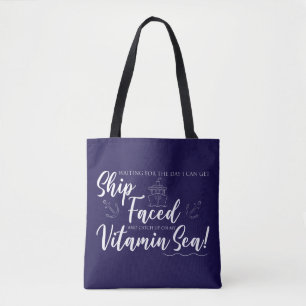 Tote Bag Bateau face et Vitamine Mer Nautique