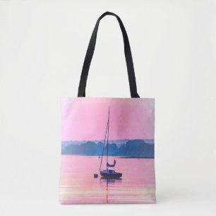 Tote Bag Bateau flottant tôt le matin.