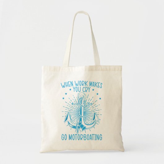 Tote Bag Bateau moteur bateau de croisière (Devant)