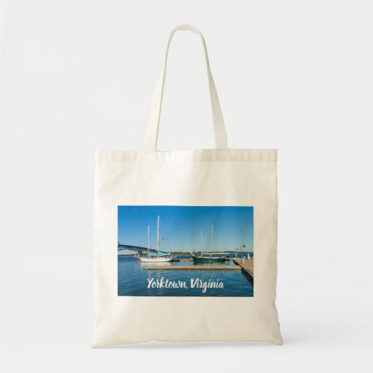 Tote Bag Bateaux dans la rivière York par Yorktown (Devant)