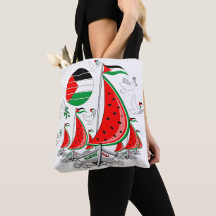Tote Bag Bateaux de la Flottille de la Liberté Mondiale à G