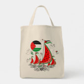 Tote Bag Bateaux de la Flottille de la Liberté Mondiale à G (Dos)