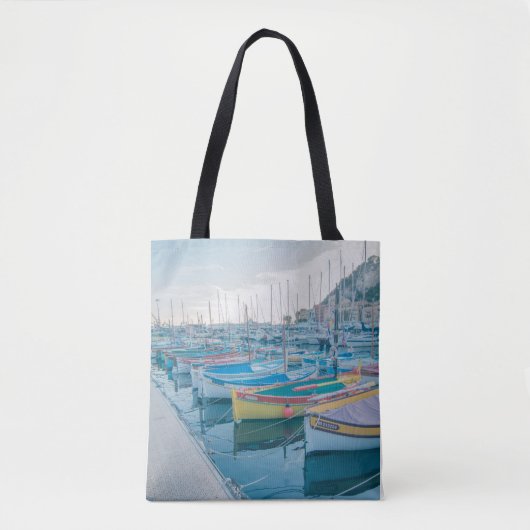 Tote Bag Bateaux de pêche à Nice, Côte d'Azur (Devant)