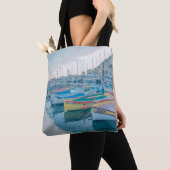 Tote Bag Bateaux de pêche à Nice, Côte d'Azur (De près)