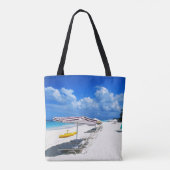 Tote Bag Bateaux et chaises de plage (Dos)