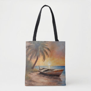 Tote Bag Bateaux et plages - 1