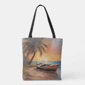 Tote Bag Bateaux et plages - 1 (Dos)