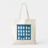 Tote Bag Bâtiment Blue (Dos)