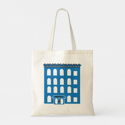 Tote Bag Bâtiment Blue (Dos)
