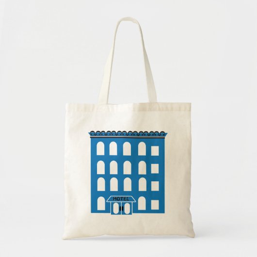 Tote Bag Bâtiment Blue (Devant)