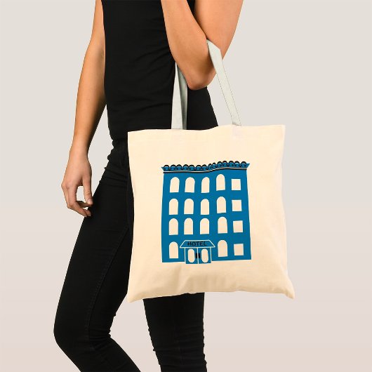 Tote Bag Bâtiment Blue