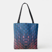 TOTE BAG BÂTIMENT CUBISTE BLEU ET ROUGE (Dos)