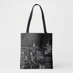 TOTE BAG BÂTIMENT DE LA VILLE PENDANT LA NUIT PHOTO