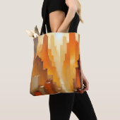 Tote Bag Bâtiments Abstraits Cityscape Poster Arrière - pla (De près)
