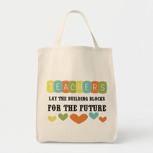 Tote Bag Bâtir Des Blocs Pour L'Avenir (Devant)