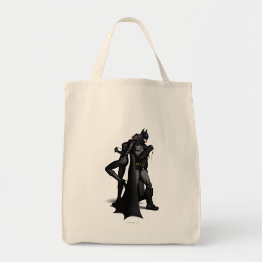 Tote Bag Batman Arkham City | Batman et Catwoman (Devant)