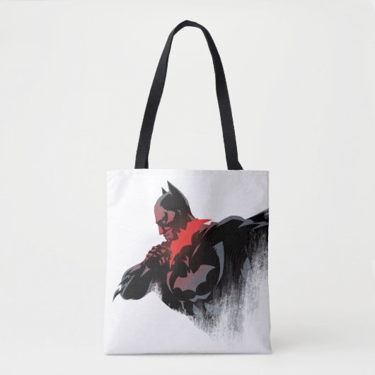 Tote Bag Batman Batarang cramoisi (Devant)