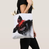 Tote Bag Batman Batarang cramoisi (De près)