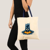 Tote Bag Batman Bust brisé Avec Logo Or (Devant (produit))