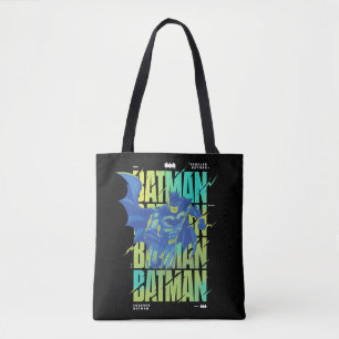 Tote Bag Batman Électrique Qui Traverse La Typographie