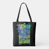 Tote Bag Batman Électrique Qui Traverse La Typographie (Dos)
