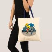 Tote Bag Batman Et Robin En Course (Devant (produit))