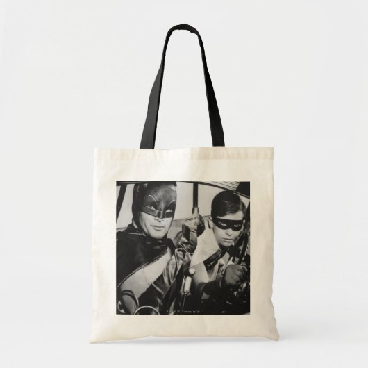 Tote Bag Batman et Robin In Batmobile (Devant)