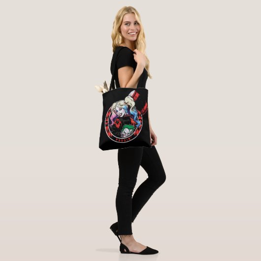 Tote Bag Batman | Harley Quinn Winking With Mallet (Sur le modèle)