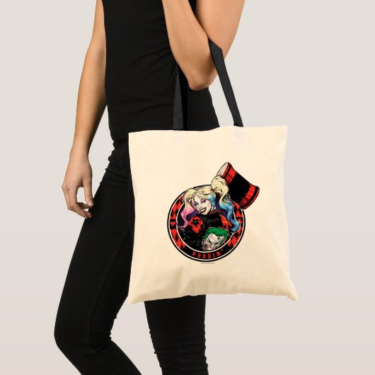 Tote Bag Batman | Harley Quinn Winking With Mallet (Devant (produit))