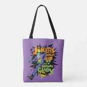 Tote Bag Batman | Joker's Goblin' Up All of Gotham's Candy (Dos)