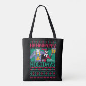 Tote Bag Batman | Joyeuses fêtes Joker & Harley Quinn (Dos)