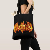 Tote Bag Batman | Logo saisonnier orange (De près)